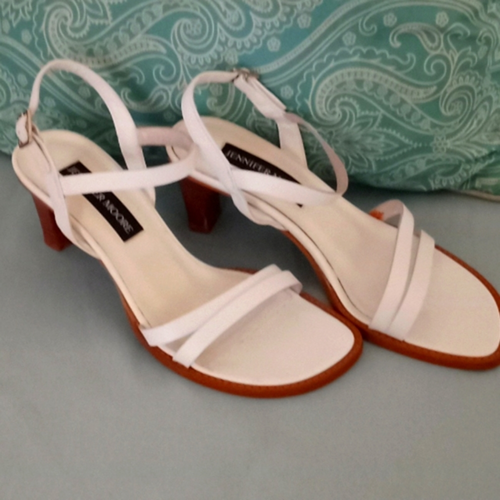 Jennifer Moore Strappy Open Toe Sandals.